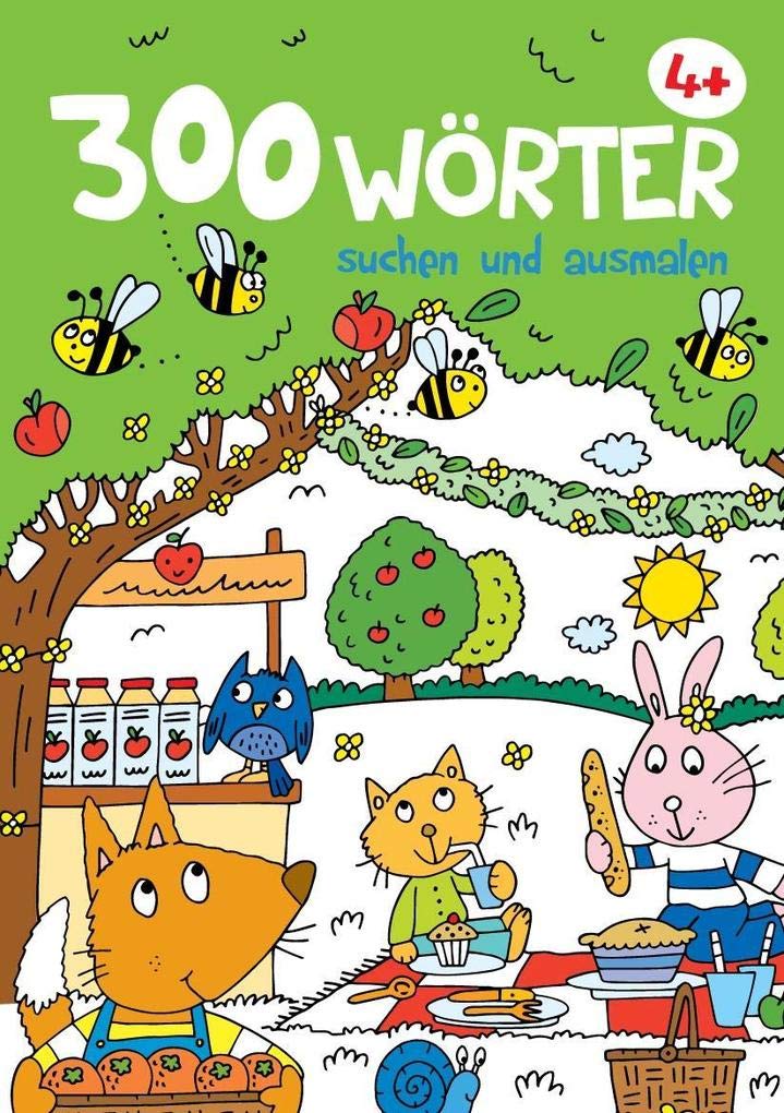 300 Wörter suchen und ausmalen - Picknick Children's books