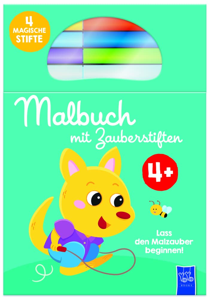 Malbuch mit Zauberstiften 4+ (grün): Mit vier magischen Stiften. Lass den Malzauber beginnen! Children's books