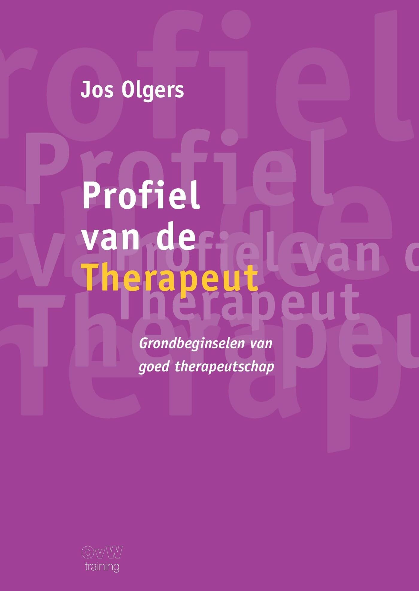 Profiel van de therapeut: Grondbeginselen van goed therapeutschap. book