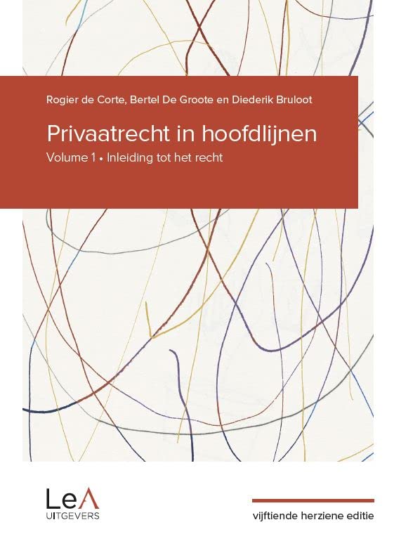 Privaatrecht in hoofdlijnen 15de editie: Volume 1 - Inleiding tot het recht book