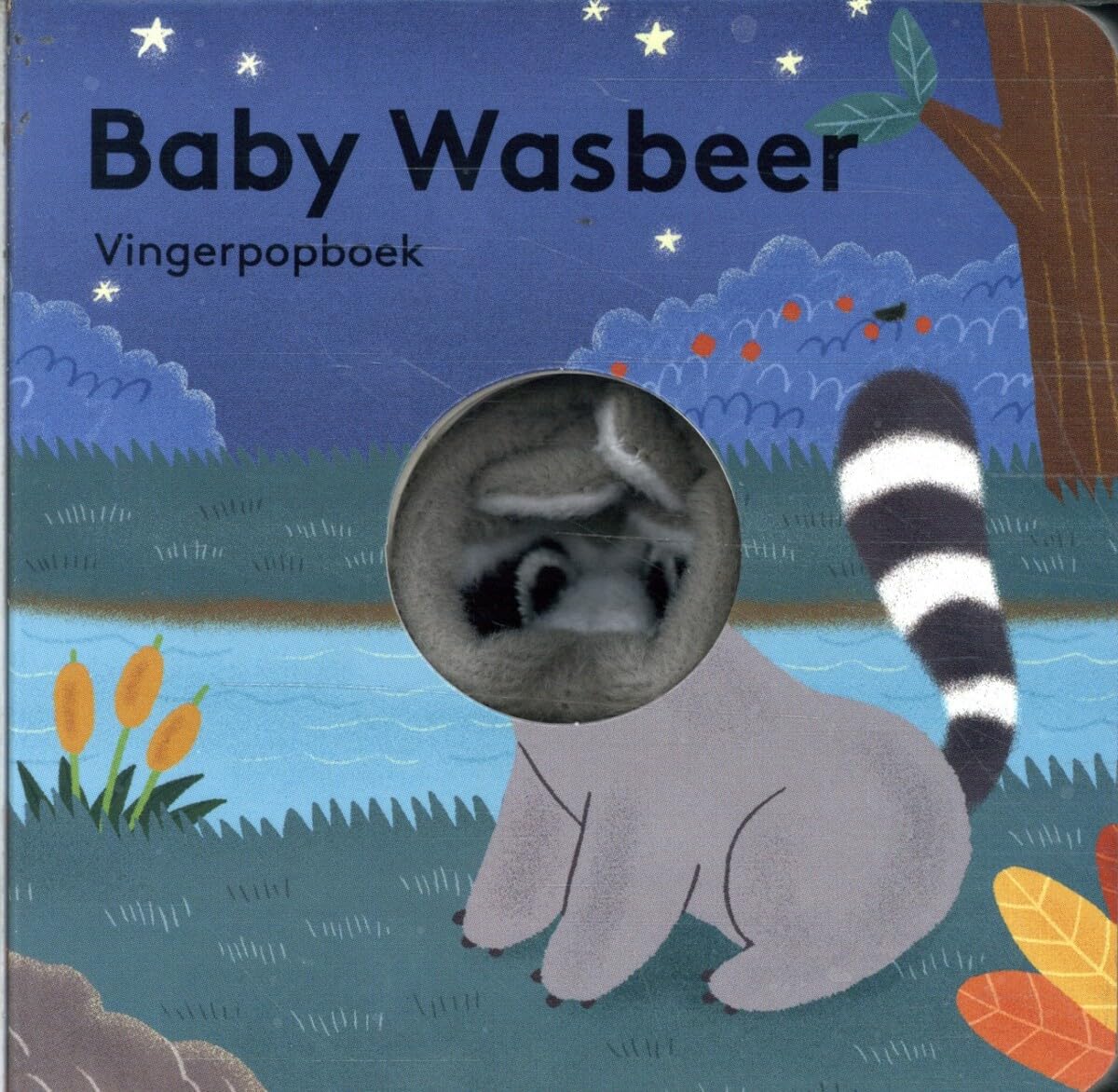Vingerpopboekje Baby wasbeer book