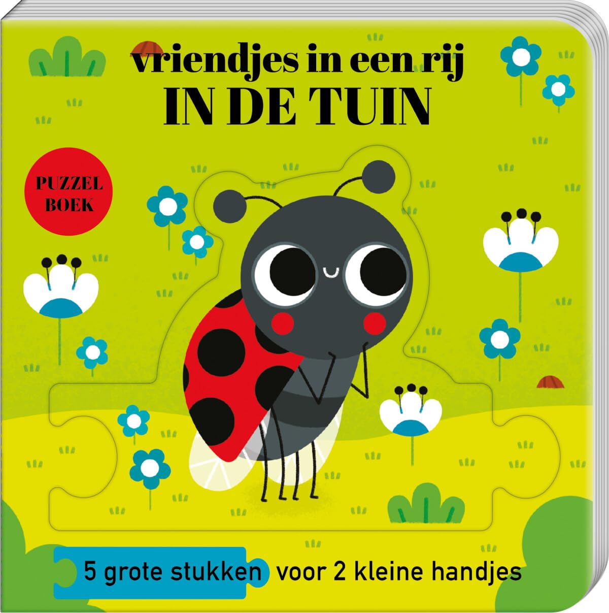 Puzzelboek vriendjes in een rij - In de tuin: 5 stukken voor 2 kleine handjes book