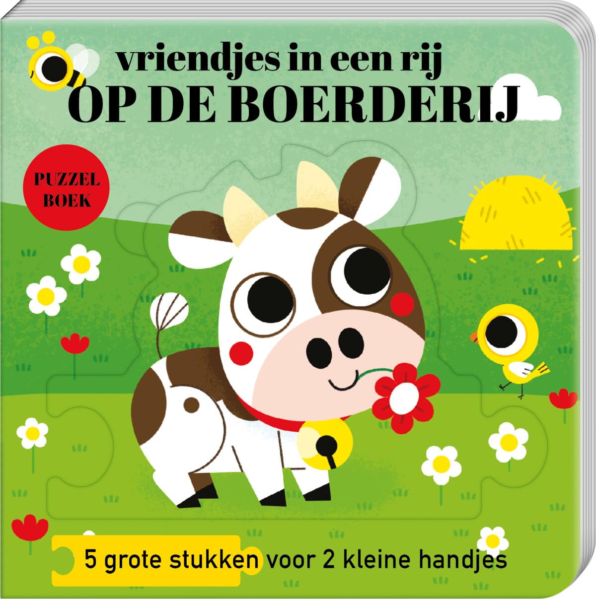 Puzzelboek vriendjes In een rij - Op de boerderij: 5 grote puzzelstukken voor 2 kleine handjes book
