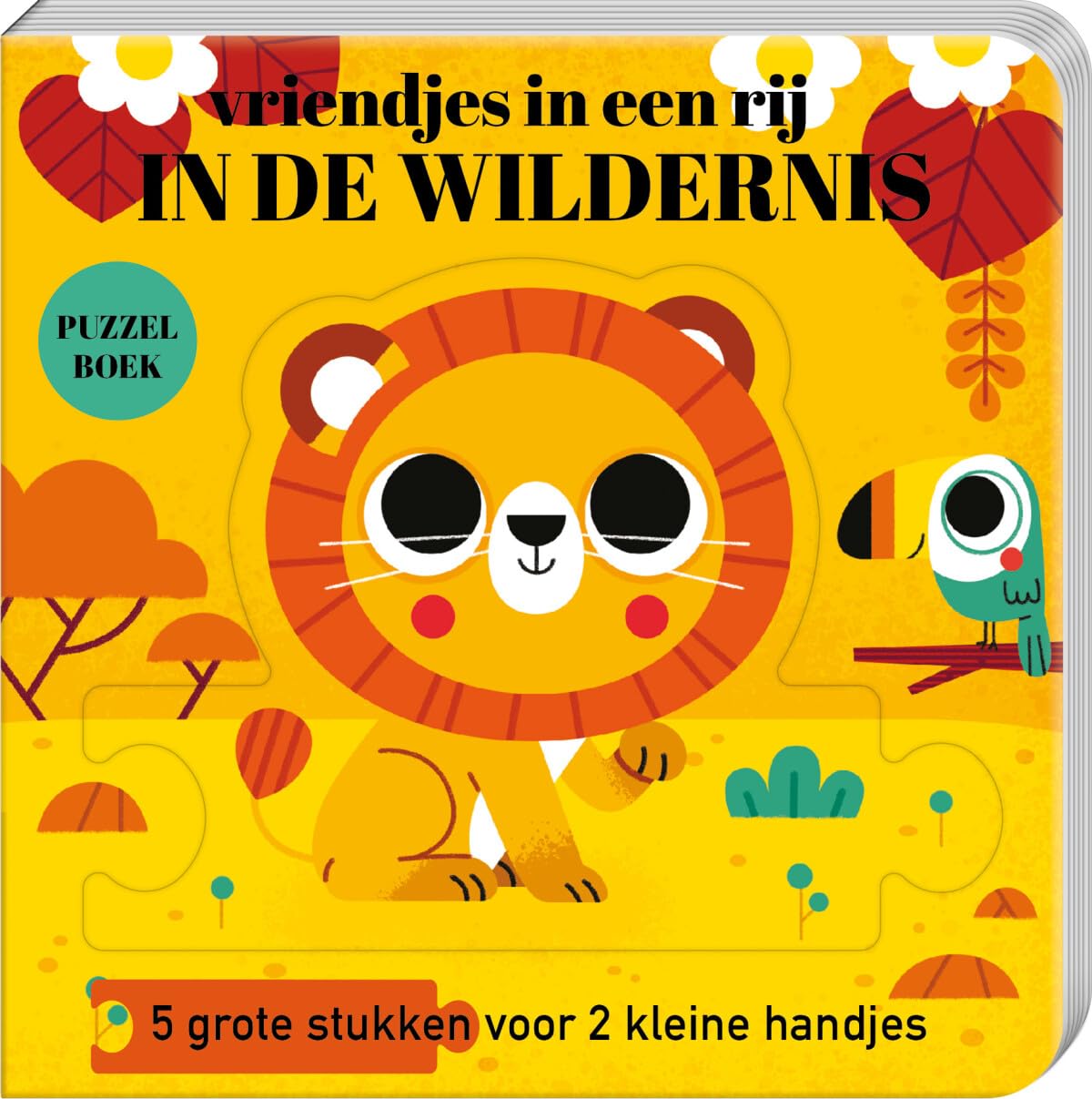 Puzzelboek In een rij - In de wildernis: 5 grote stukken voor 2 kleine handjes book