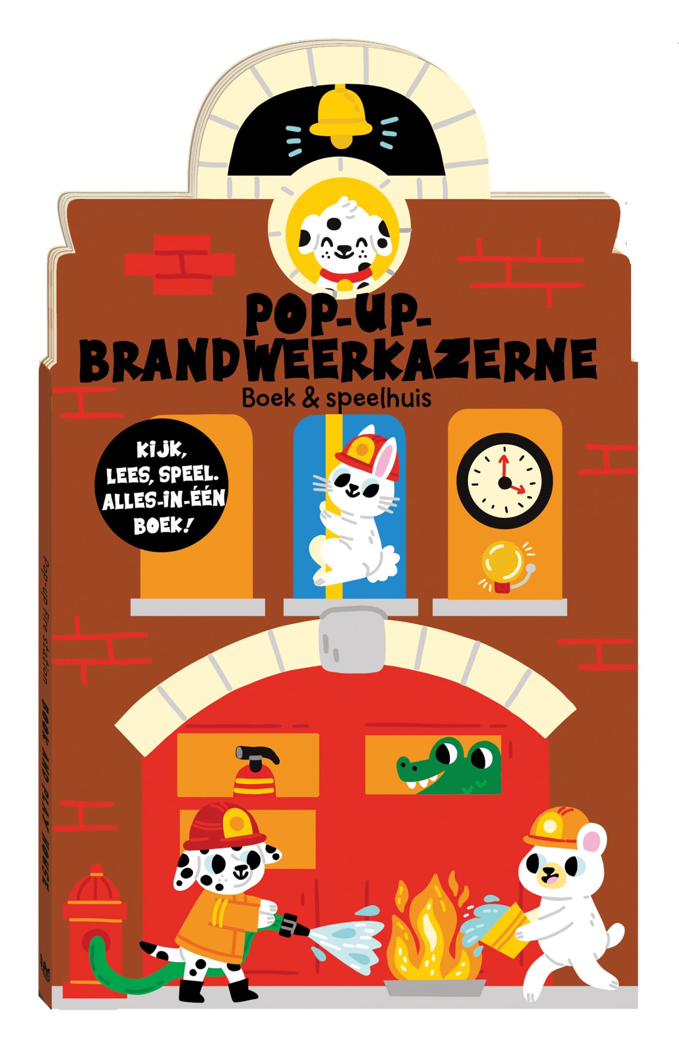 Pop-up huis - Brandweerkazerne: Extra: 3D-figuurtjes om mee te spelen! book