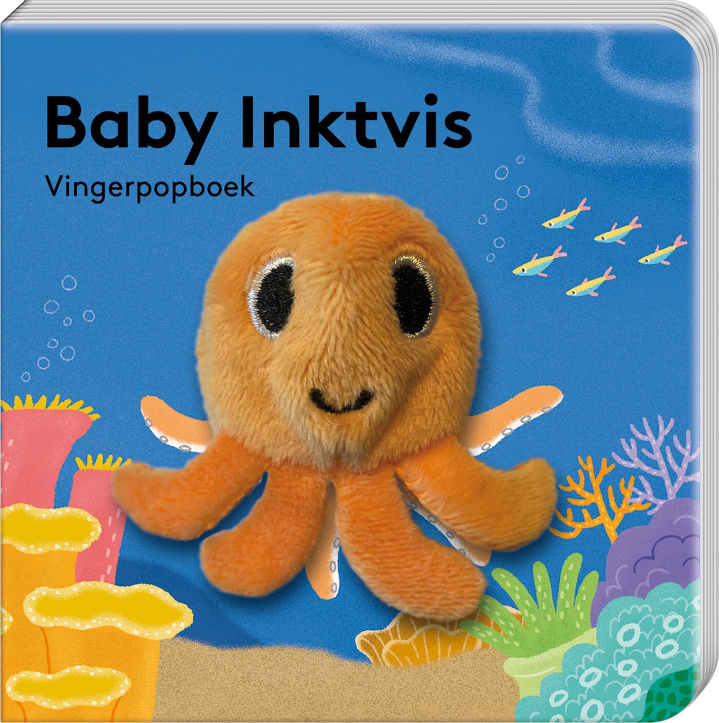Vingerpopboekje Baby Inktvis book