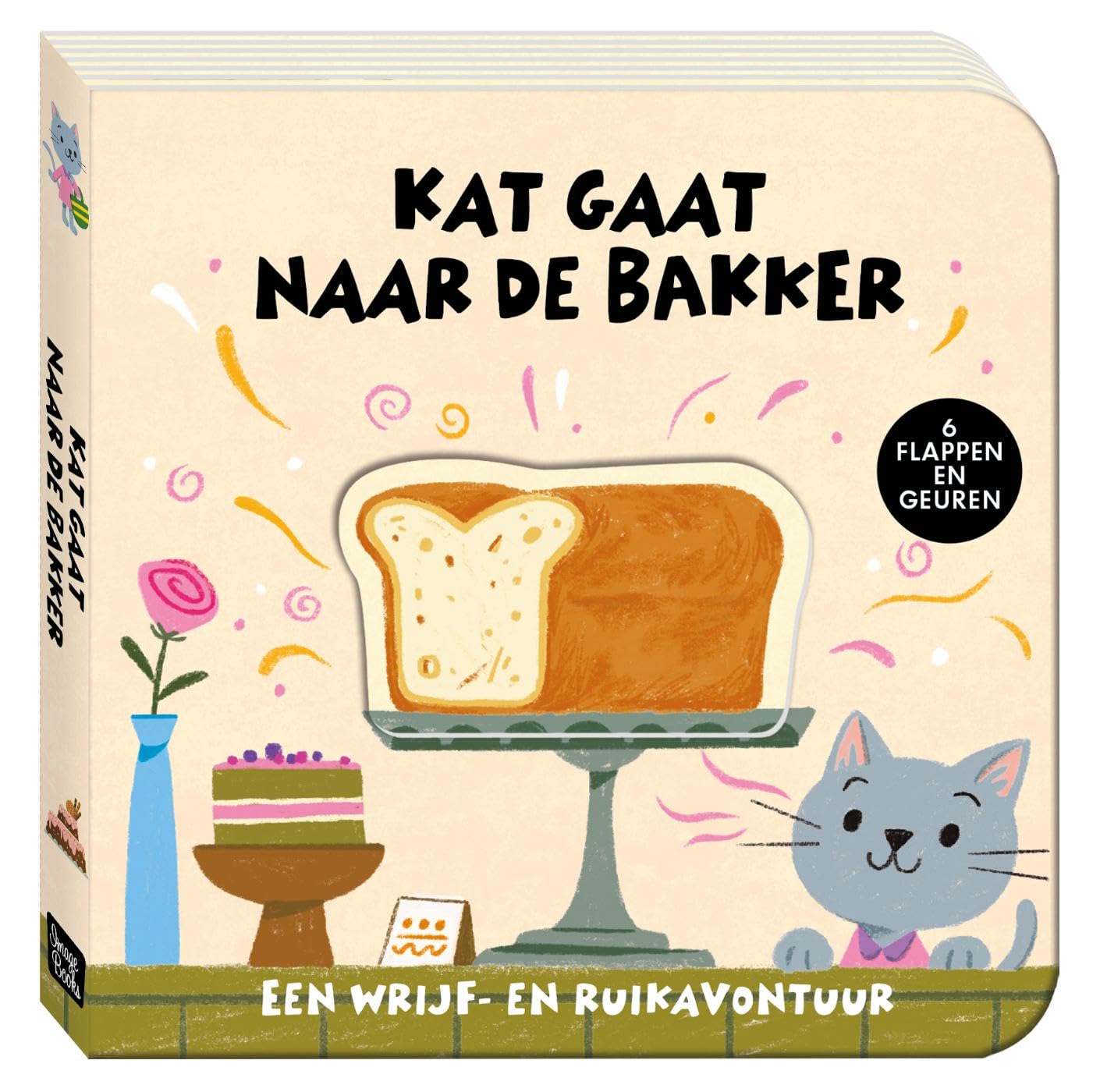 Een wrijf- en ruikavontuur - Kat gaat naar de bakker book