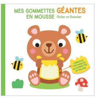 Ours : mes gommettes géantes en mousse : coller et colorier Tiptoi & Games