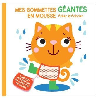 Chat : mes gommettes géantes en mousse : coller et colorier Tiptoi & Games