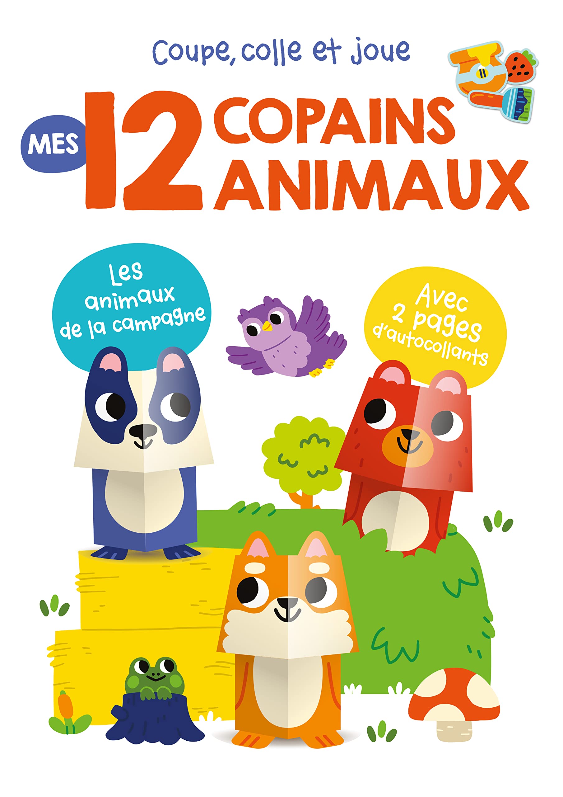 Coupe, colle et joue mes 12 copains animaux: Les animaux de la campagne Tiptoi & Games