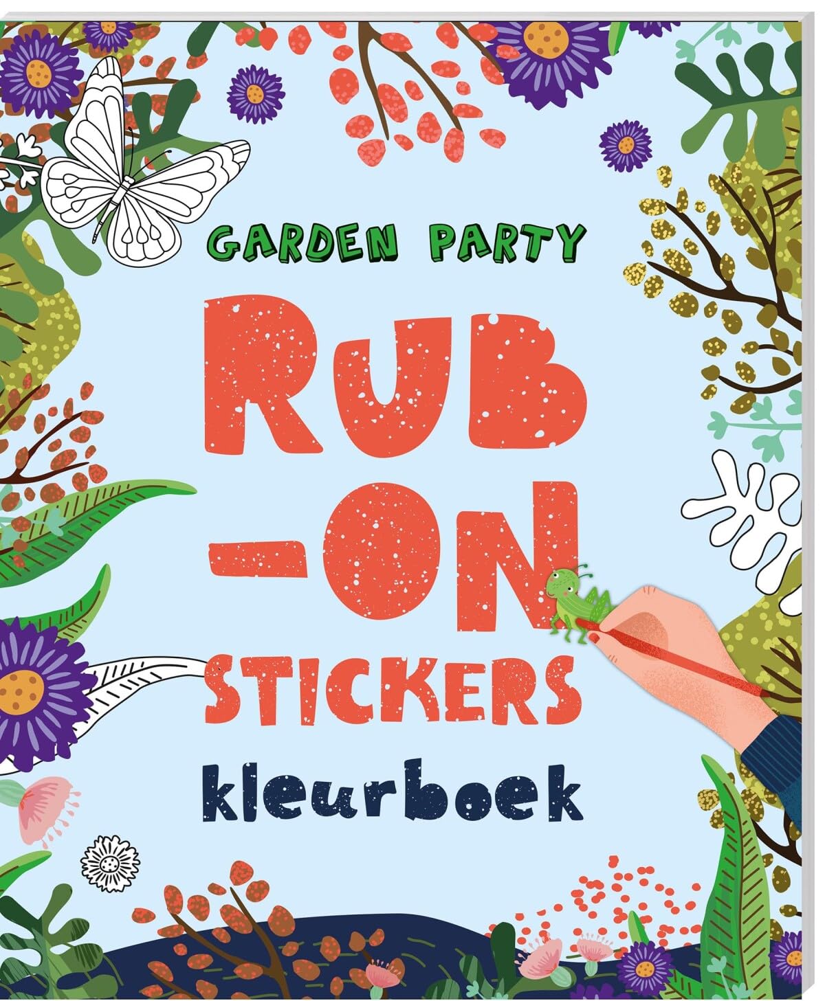 Rub-on-stickers Kleurboeken - Garden party: Verfraai je kleurplaat met de vele rub-on-stickers! Tiptoi & Games