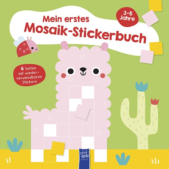 Mein erstes Mosaik-Stickerbuch 3-5 Jahre (Cover Lama): 3-5 Jahre (Einband mit Lama) Non-fiction