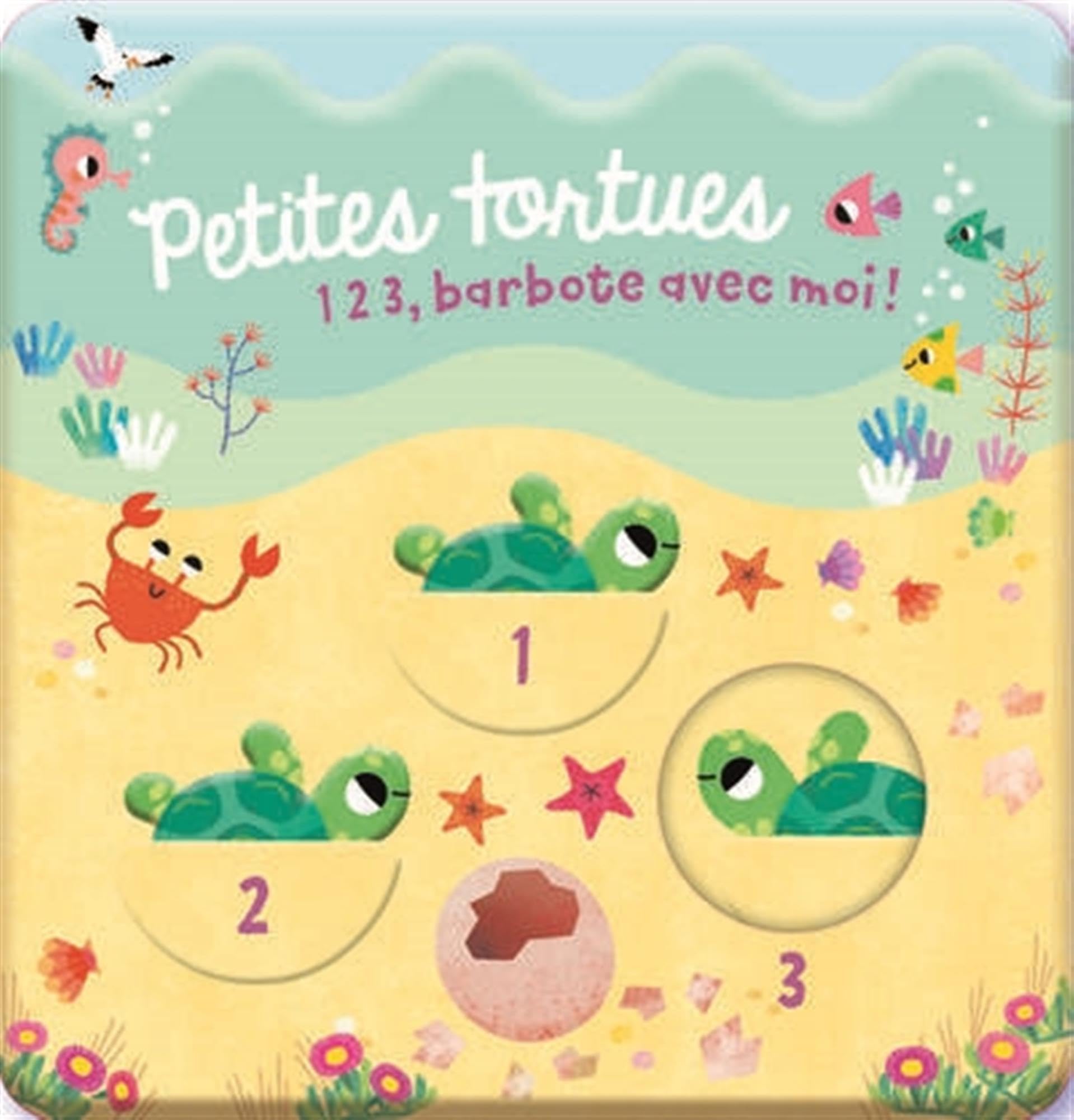 Petites tortues - Livre bain: 1 2 3, barbote avec moi ! book