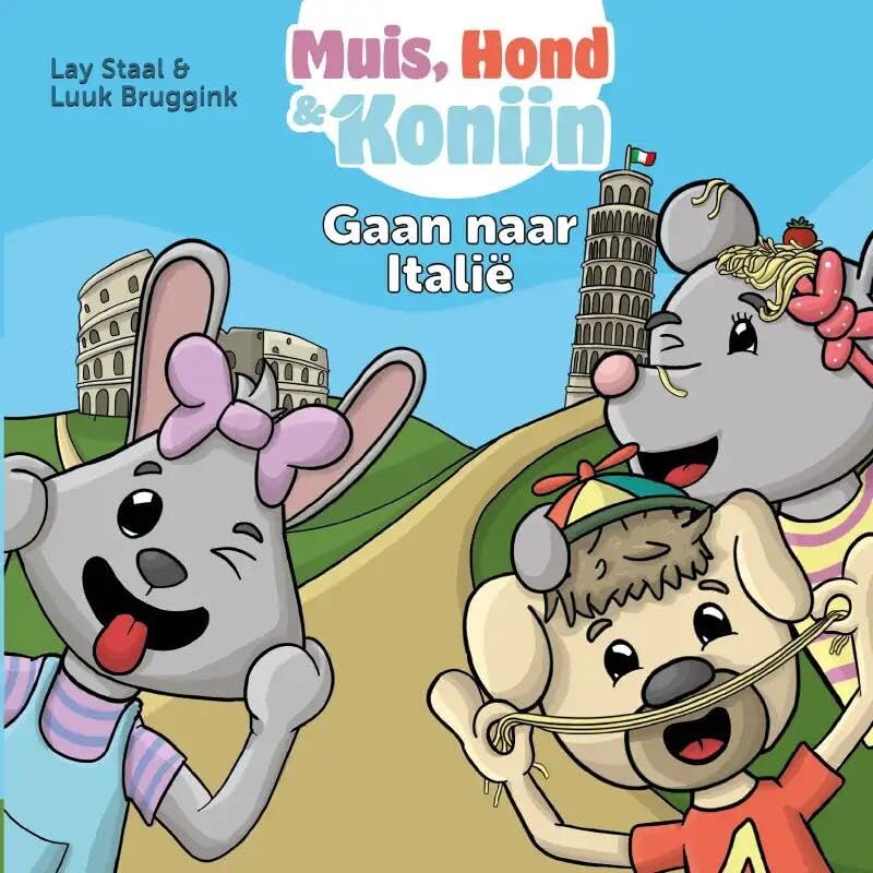 Muis, Hond en Konijn gaan naar Italië: Zoek- en vindboek book
