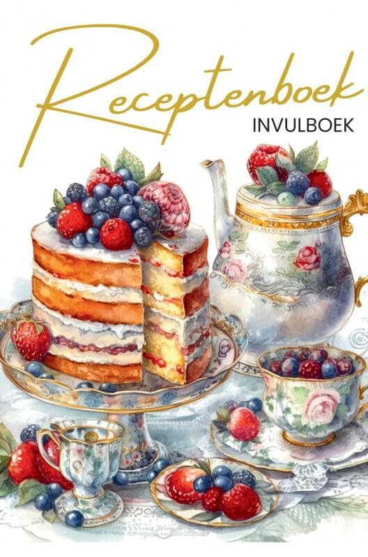 Receptenboek Invulboek en recepten verzamelboek: Bewaar mijn recepten: Recepten notitieboek - recepten invulboek - recipe journal - kookschrift Cooking & Enjoying