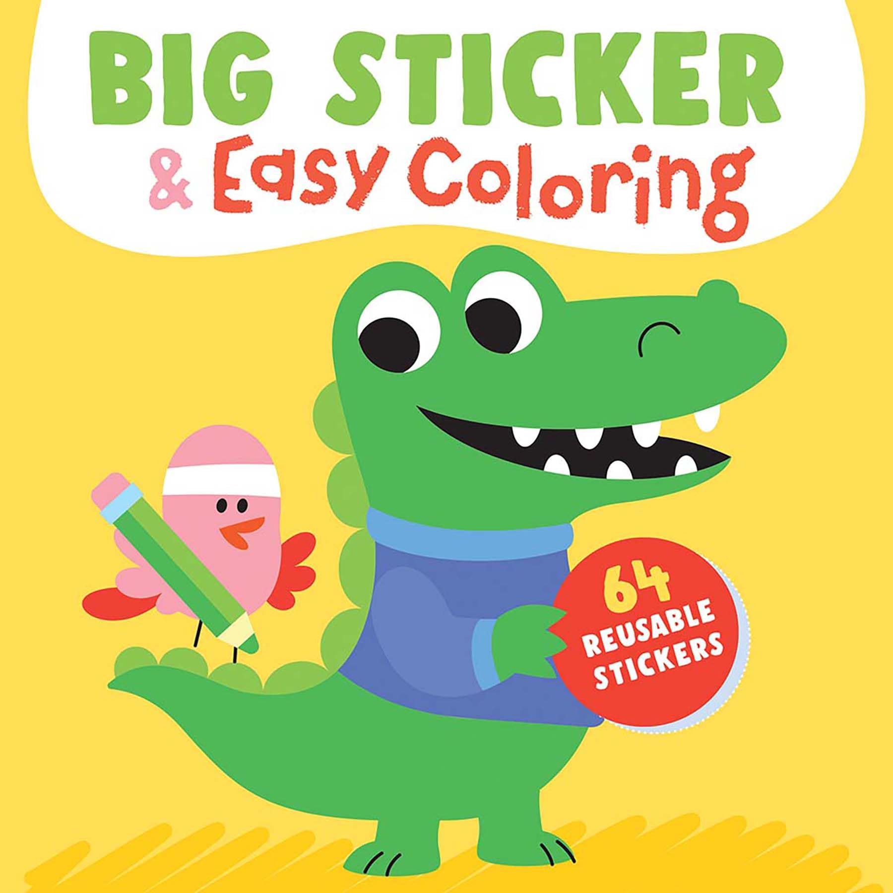 Big Sticker & Easy Coloring - Crocodile: 64 Reusable Stickers (Yoyo Big Sticker & Easy Coloring) Novels & Short Stories