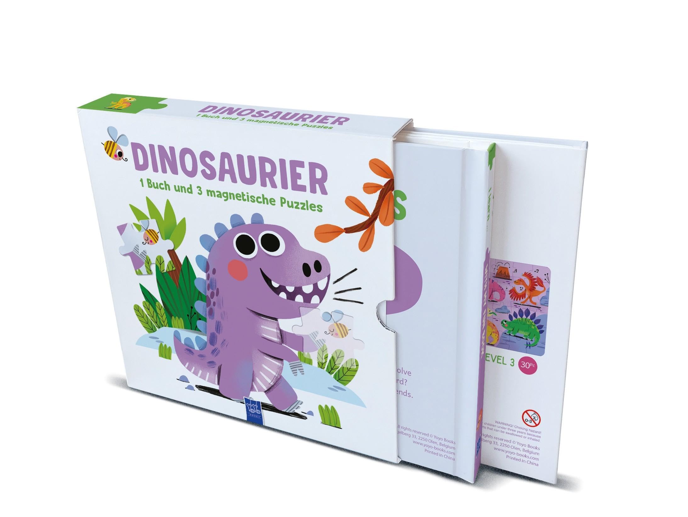 Dinosaurier - 1 Buch und 3 magnetische Puzzles Children's books