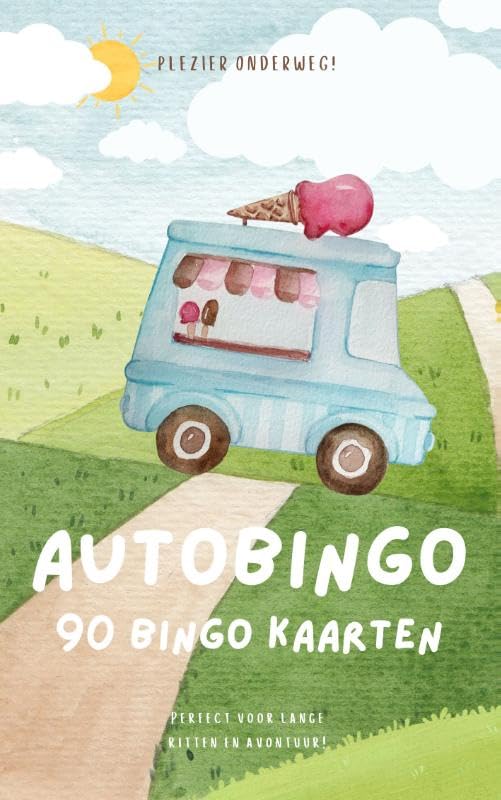 Autobingo voor Kinderen Reisspel: 90x Auto Bingo Spelletje voor Onderweg book