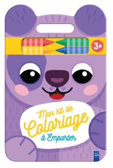 Chien : mon kit de coloriage à emporter, 3+ book