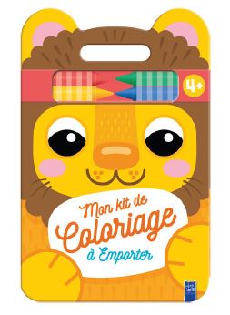 Lion : mon kit de coloriage à emporter, 4+ book