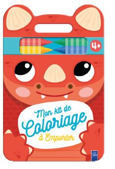 Dinosaure : mon kit de coloriage à emporter, 4+ book