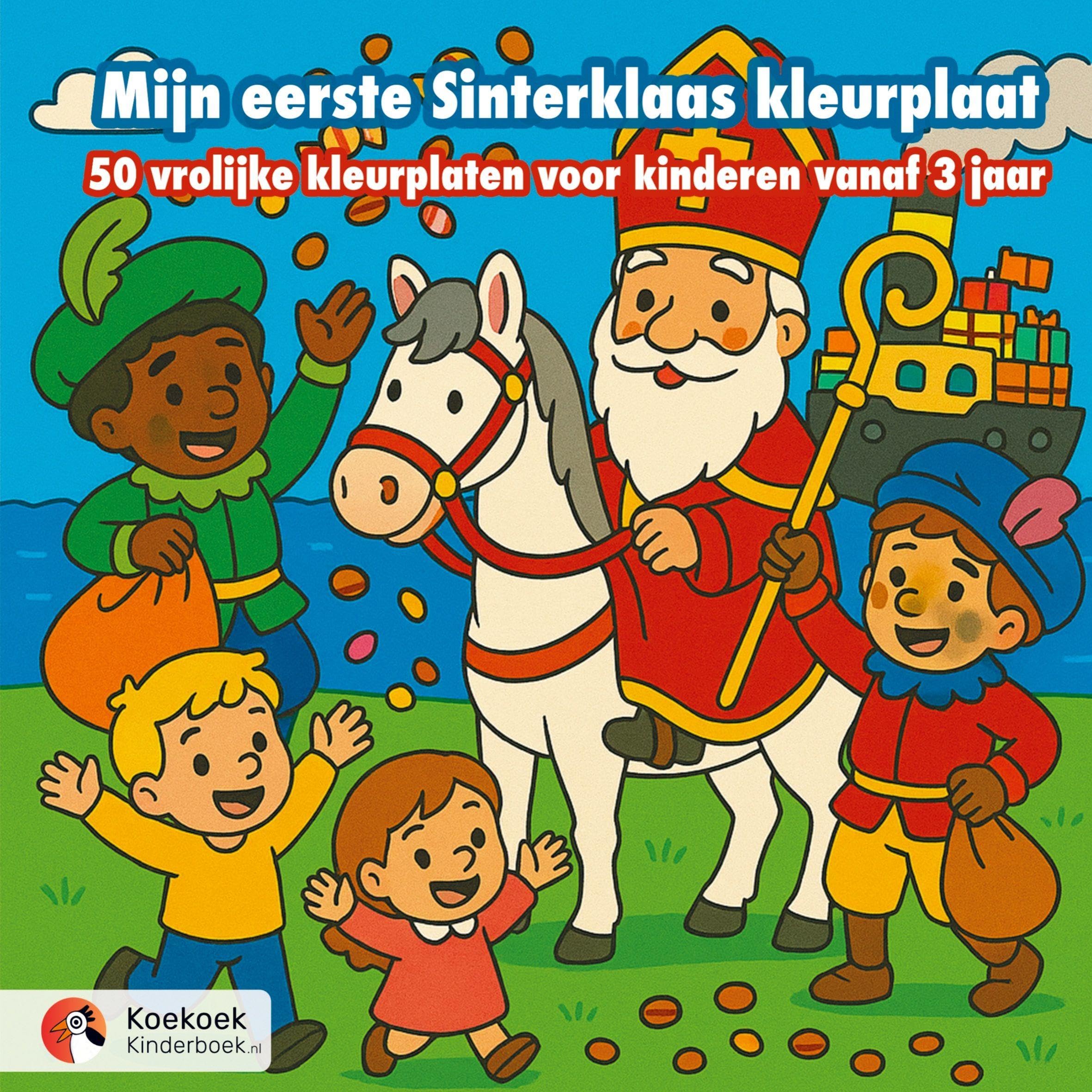 Mijn eerste Sinterklaas kleurplaat Children's books