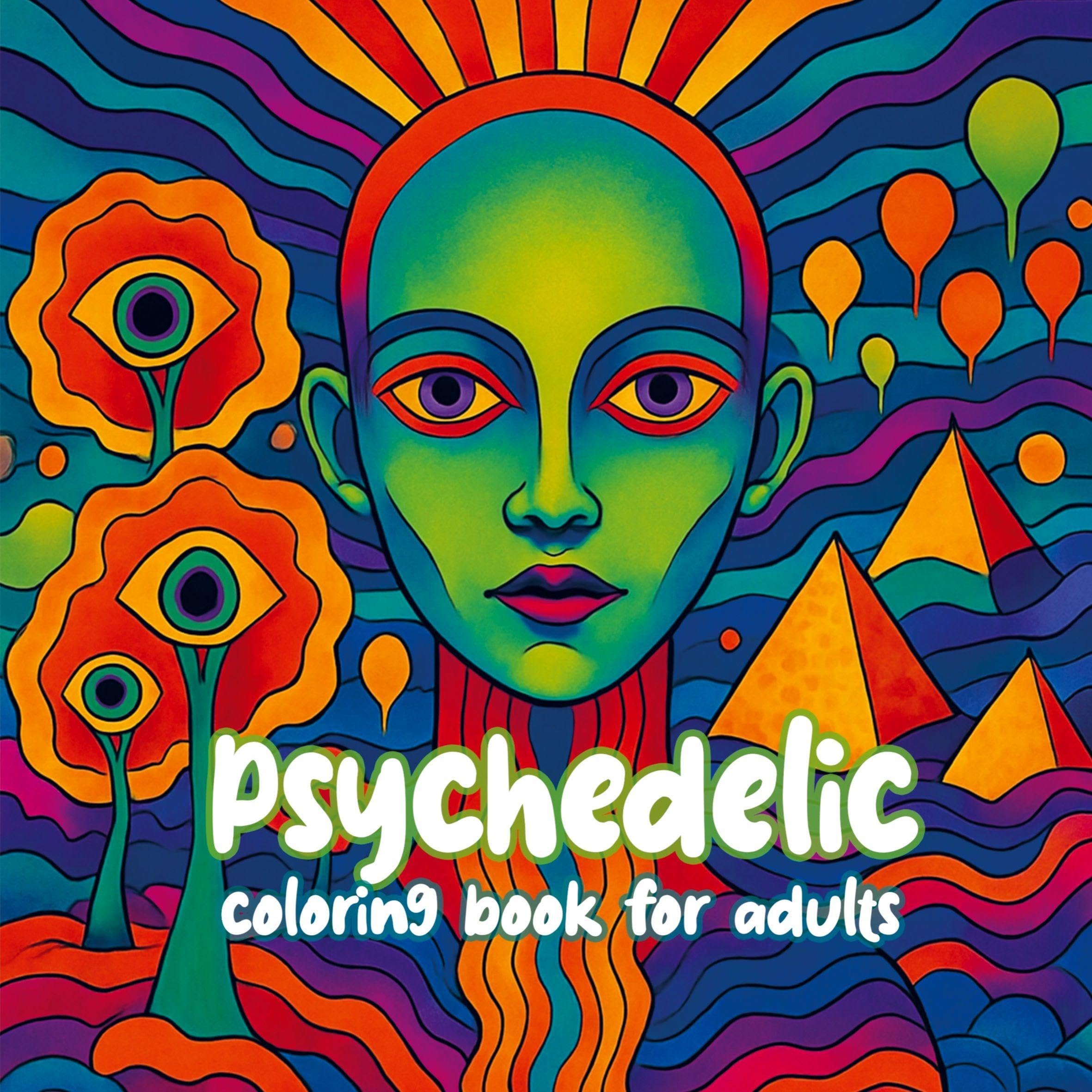 Psychedelic coloring book for adults Hobbies & Crafts