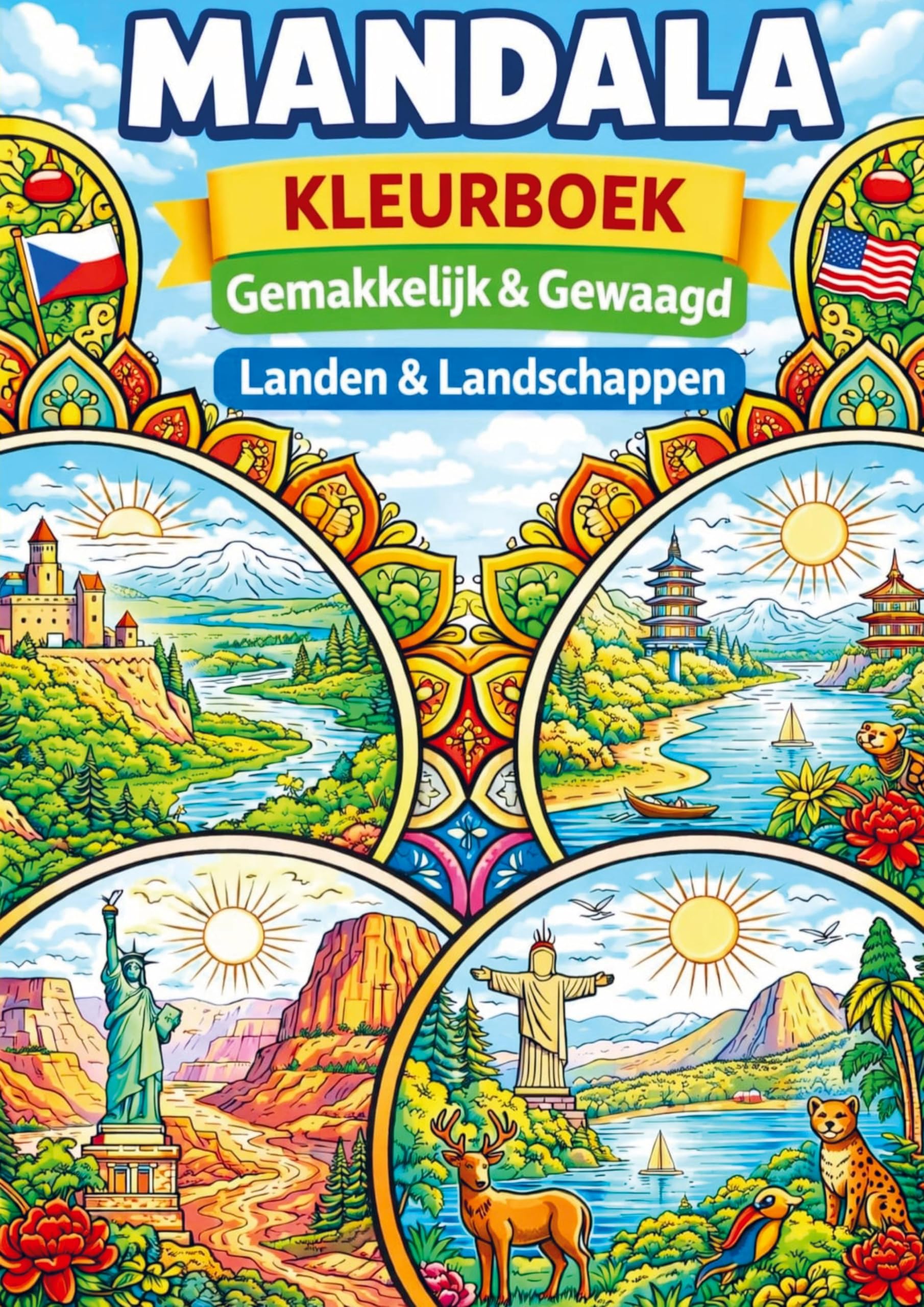 Mandala Kleurboek, Landen & Landschappen (Gemakkelijk & Gewaagd) Hobbies & Crafts