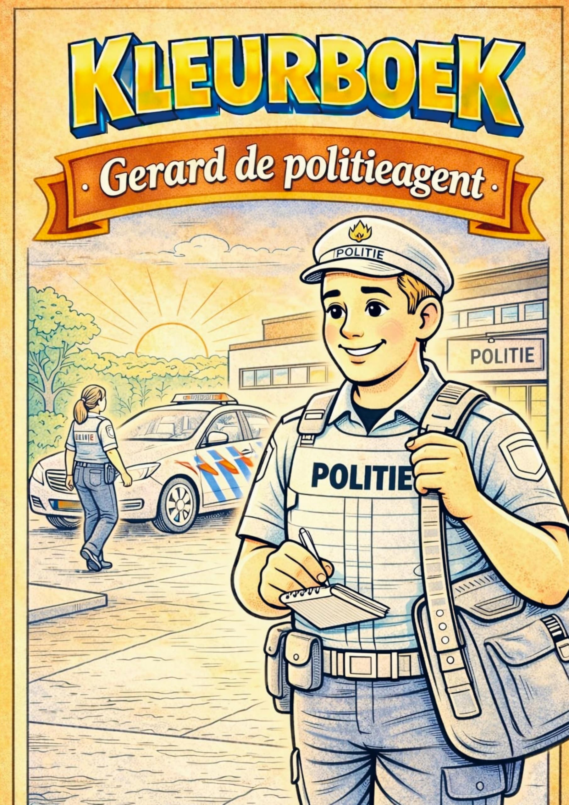 Kleurboek, Gerard de politieagent. (Serie beroepen) Hobbies & Crafts