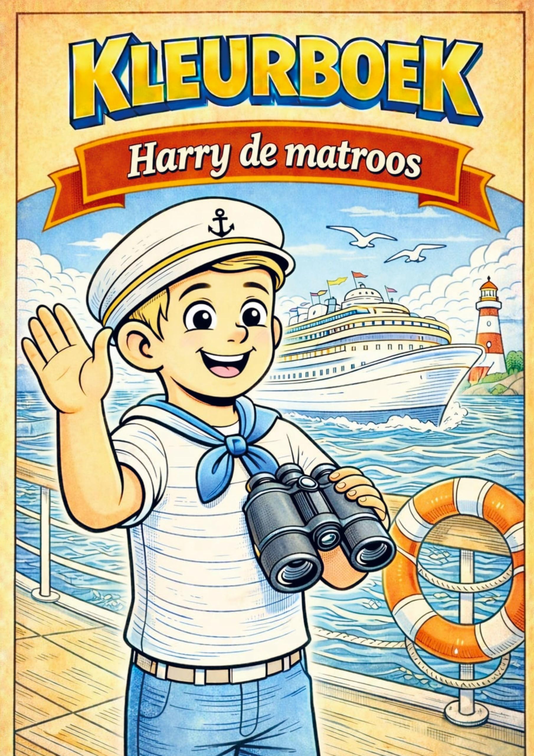 Kleurboek, Harry de matroos. (serie beroepen) Hobbies & Crafts