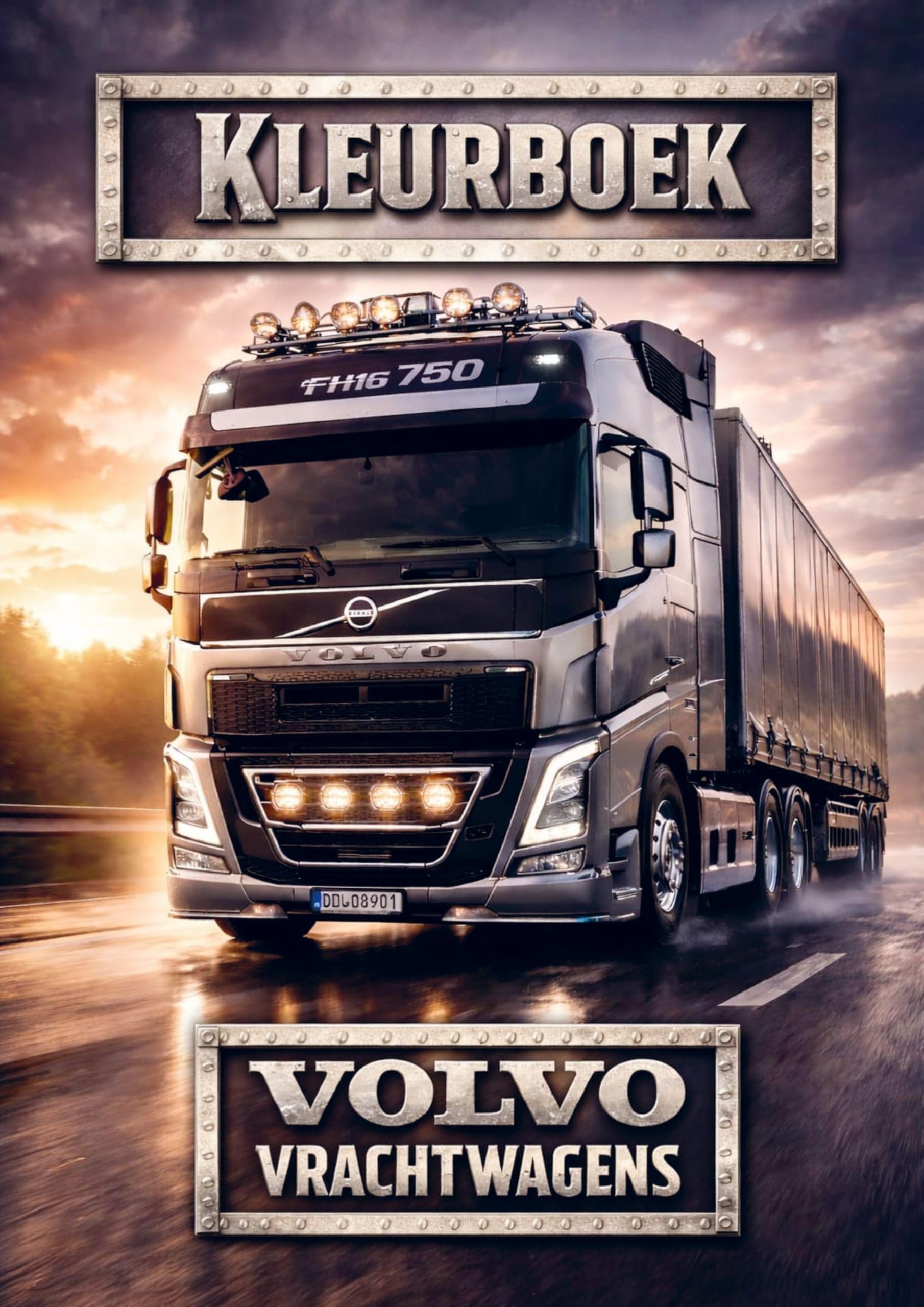 Kleurboek, Volvo vrachtwagens. Hobbies & Crafts
