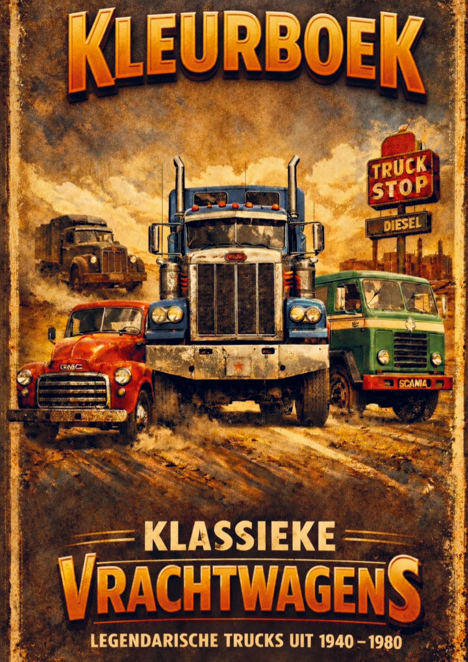 Kleurboek, Klassieke vrachtwagens. Hobbies & Crafts