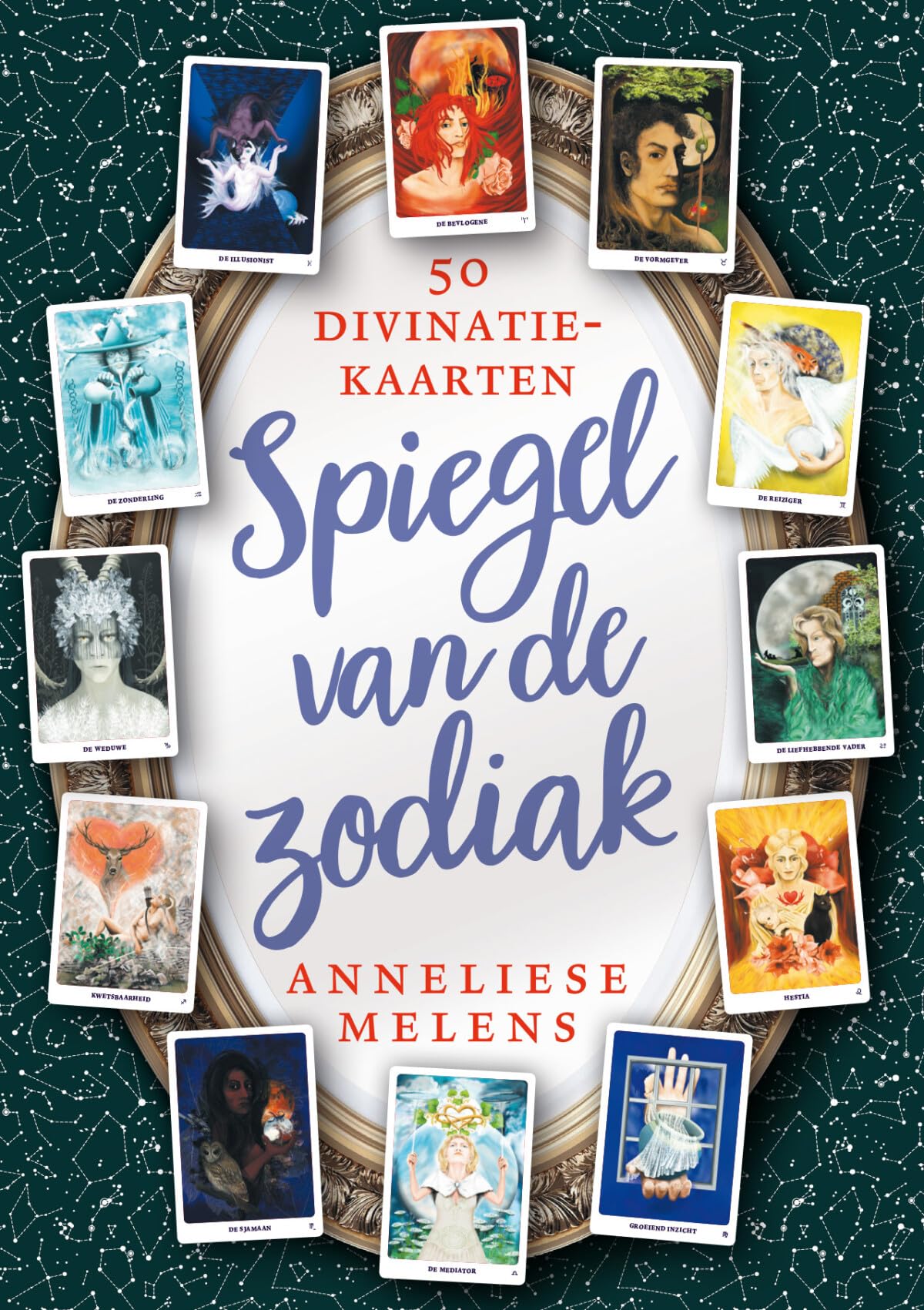 Spiegel van de zodiak: 50 divinatiekaarten book