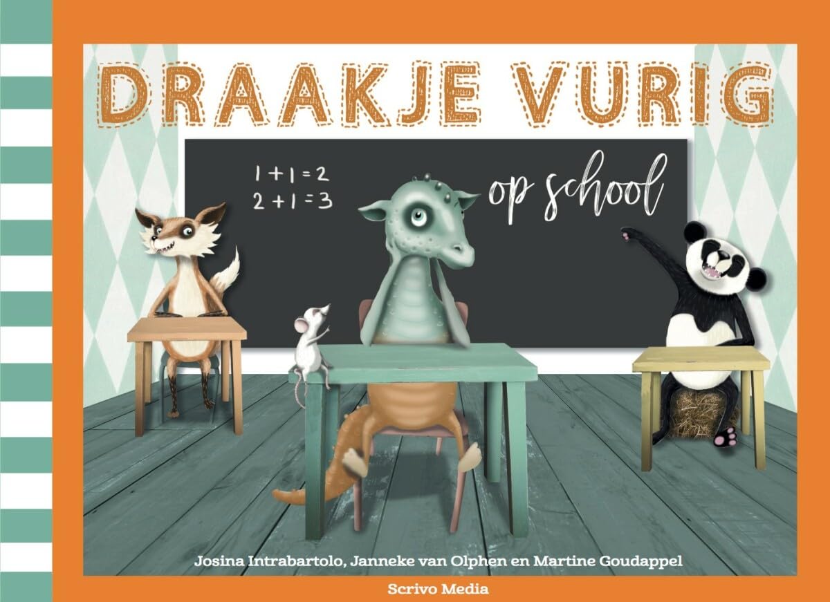 Draakje Vurig op school book
