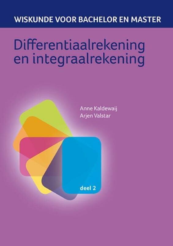 Wiskunde voor bachelor en master book