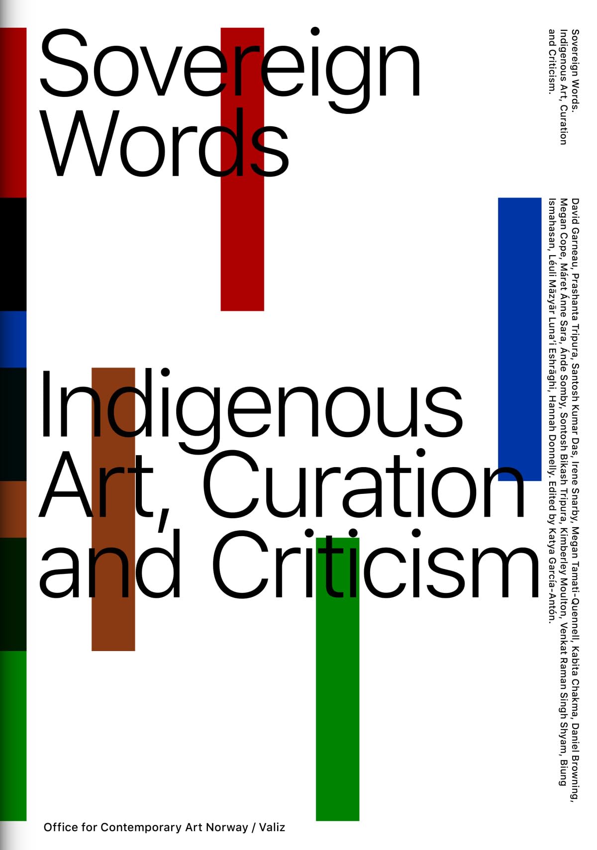 Sovereign Words: Indigenous Art, Curation and Criticism (OCA / Office for Contemporary Art NO) Social Sciences