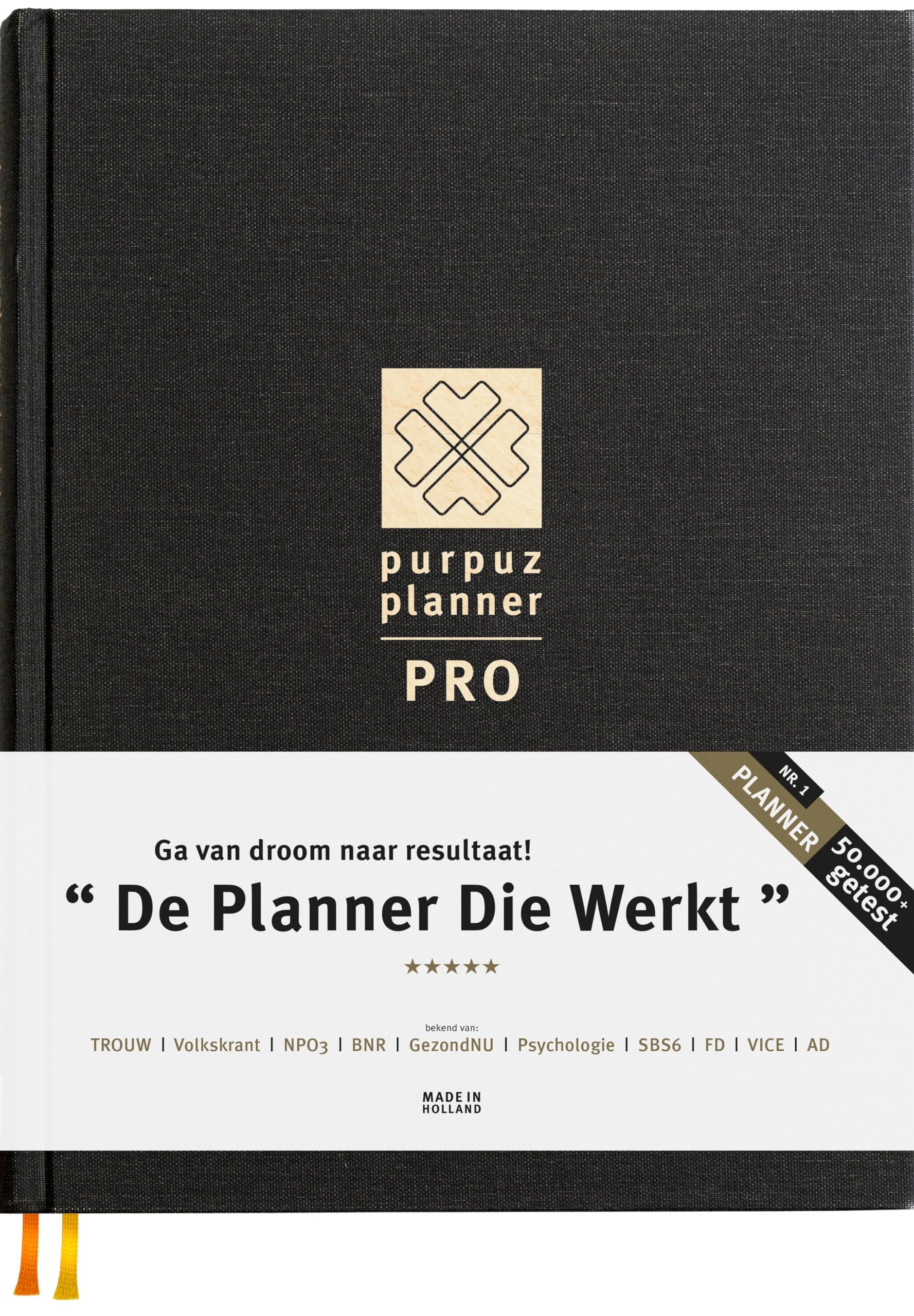 Purpuz Planner PRO Weekplanner - Planner Ongedateerd: Planner Agenda - To-Do Planner - Organizer book