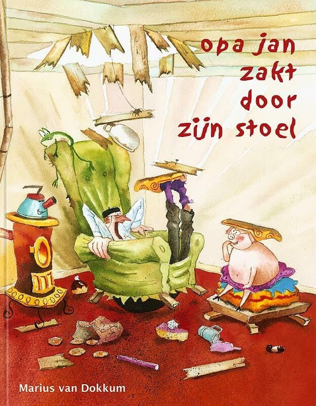 Opa Jan zakt door zijn stoel book