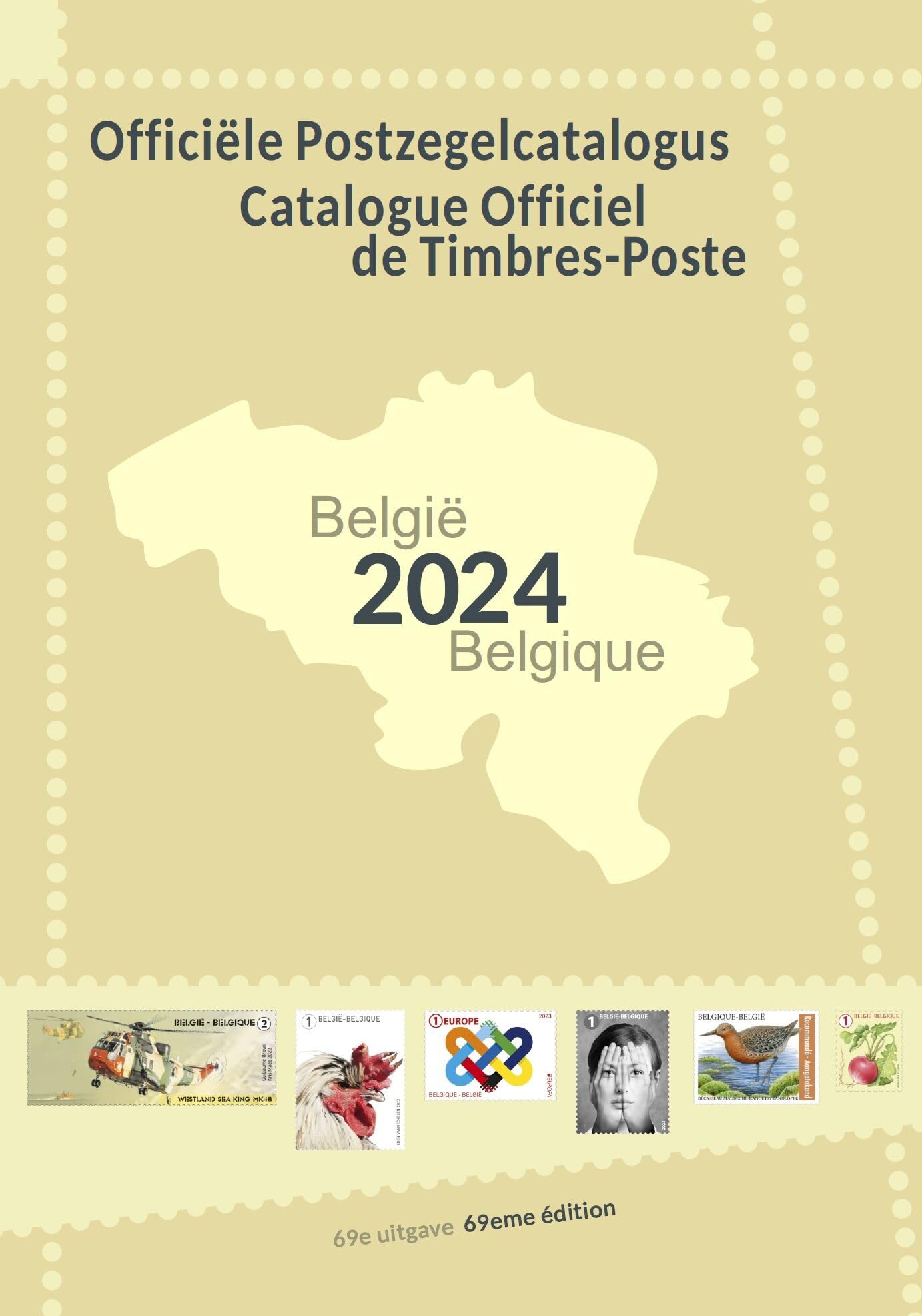 Officiële Belgische postzegelcatalogus 2024: Catalogue officiel de timbre-poste de Belgique 2024 book