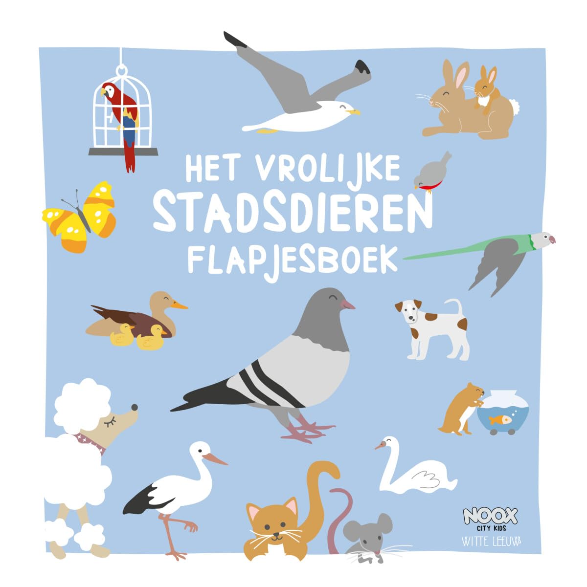 Het vrolijke stadsdieren flapjesboek book