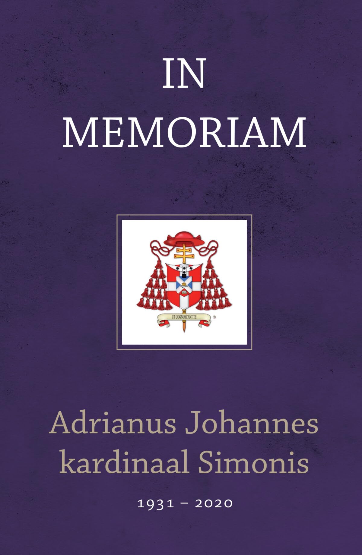 In memoriam kardinaal Adrianus Johannes Simonis: 1931-2020 book