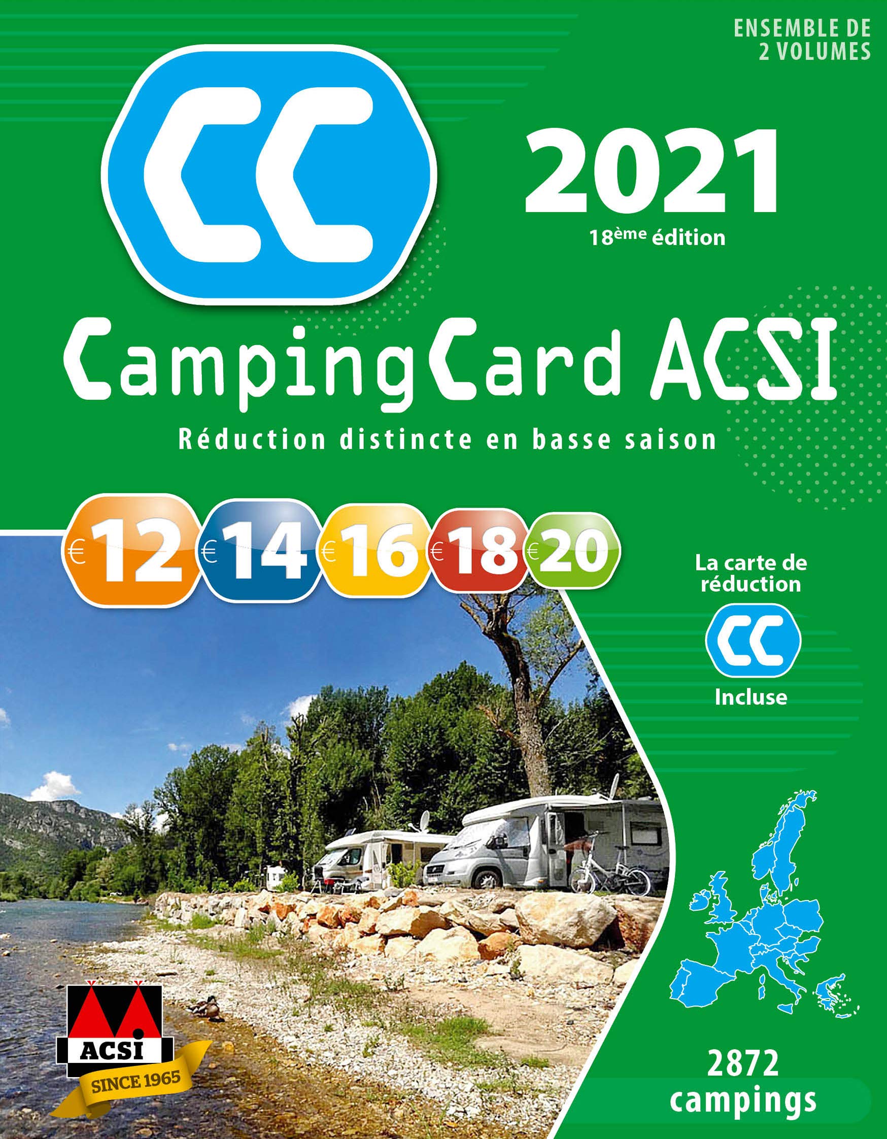 Camping Card Europe ACSI 2021 - 2 volumes (Français) Books