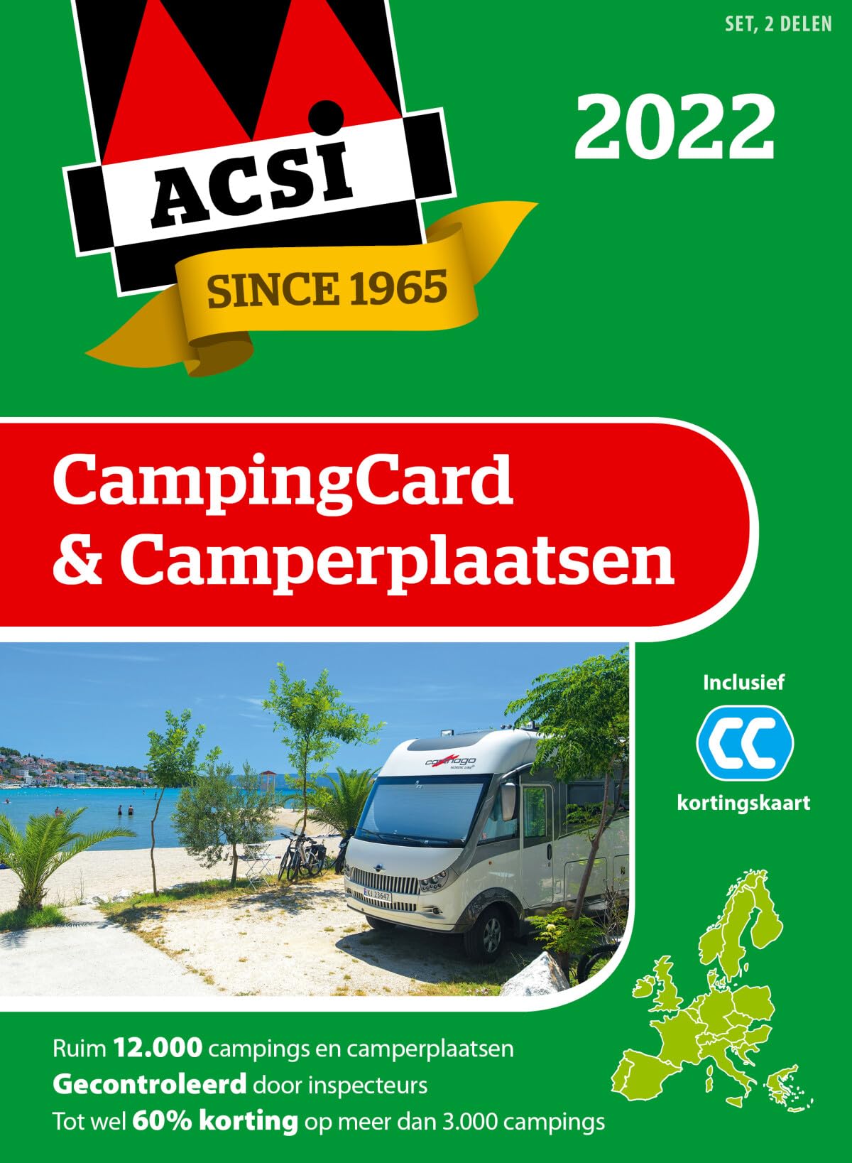 ACSI campingcard & camperplaatsen 2022: set 2 delen (ACSI Campinggids) Leisure, Home & Garden