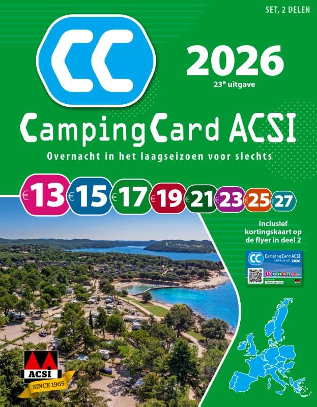 CampingCard ACSI 2026: Set 2 delen (ACSI Campinggids) Leisure, Home & Garden