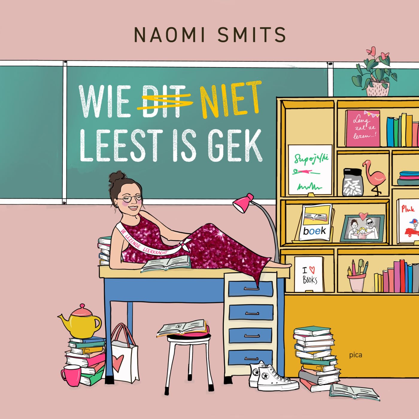 Wie niet leest is gek: De lezende leerkracht Books
