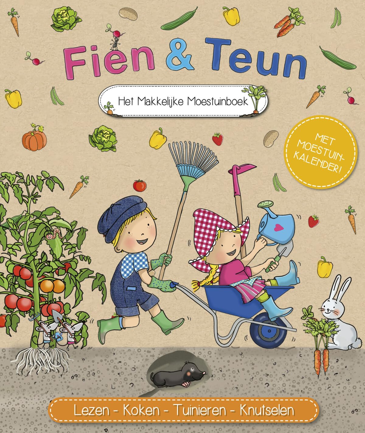 Het makkelijke moestuinboek: lezen, koken, tuinieren, knutselen book
