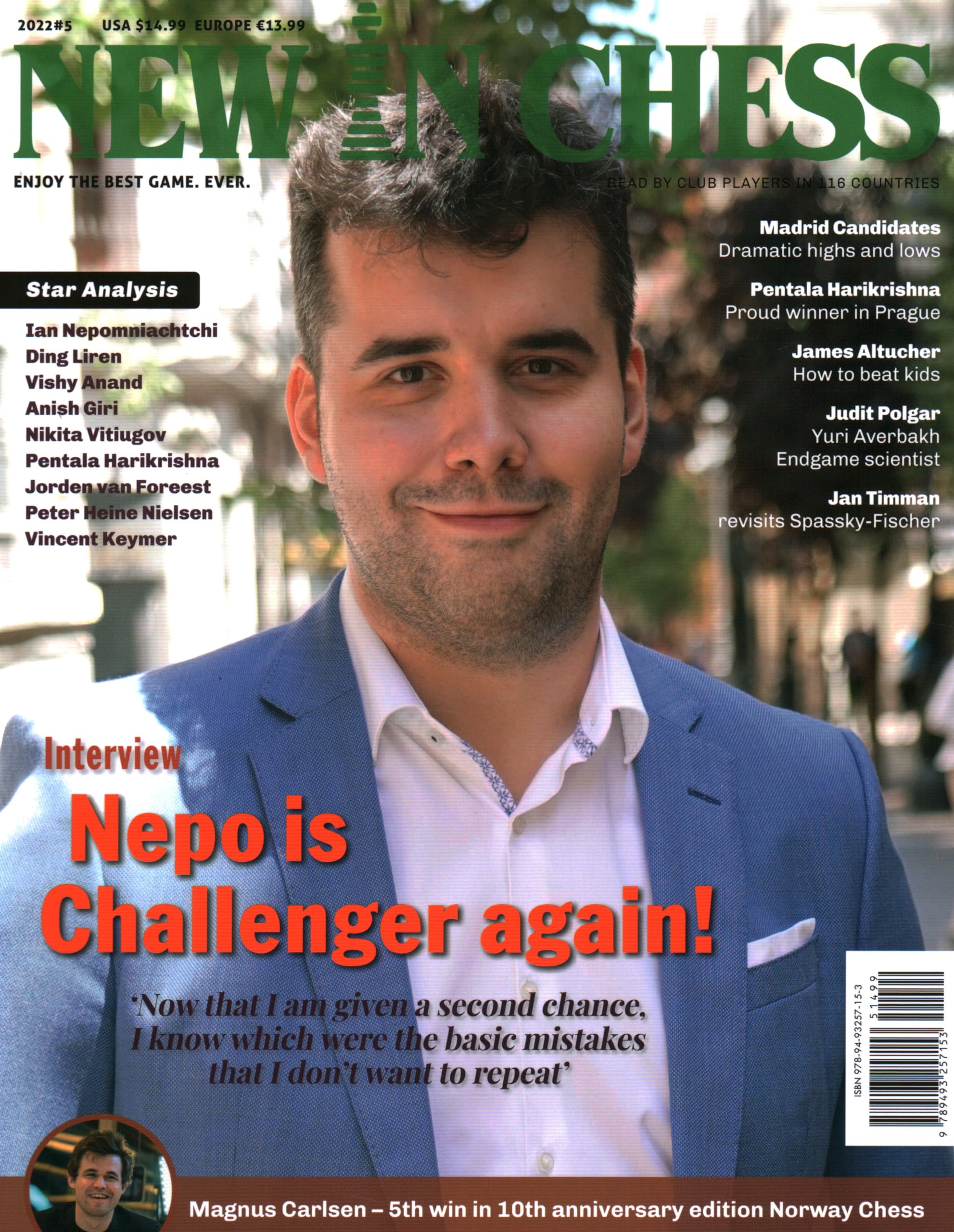 New in Chess Magazine 2022/5: The World's Premier Chess Magazine Read by Club Players in 116 Countries Leisure & Fun
