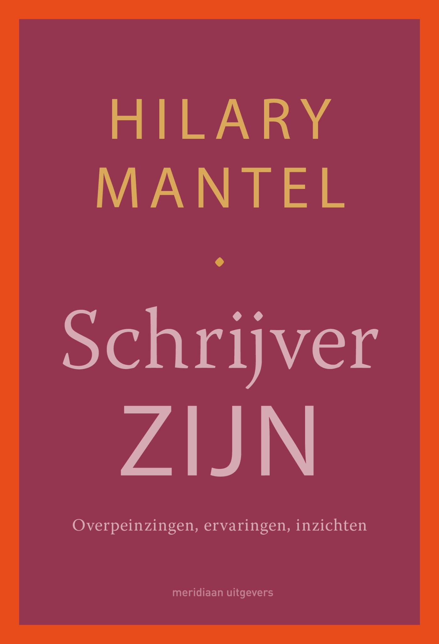 Schrijver zijn: overpeinzingen, ervaringen, inzichten Contemporary literature