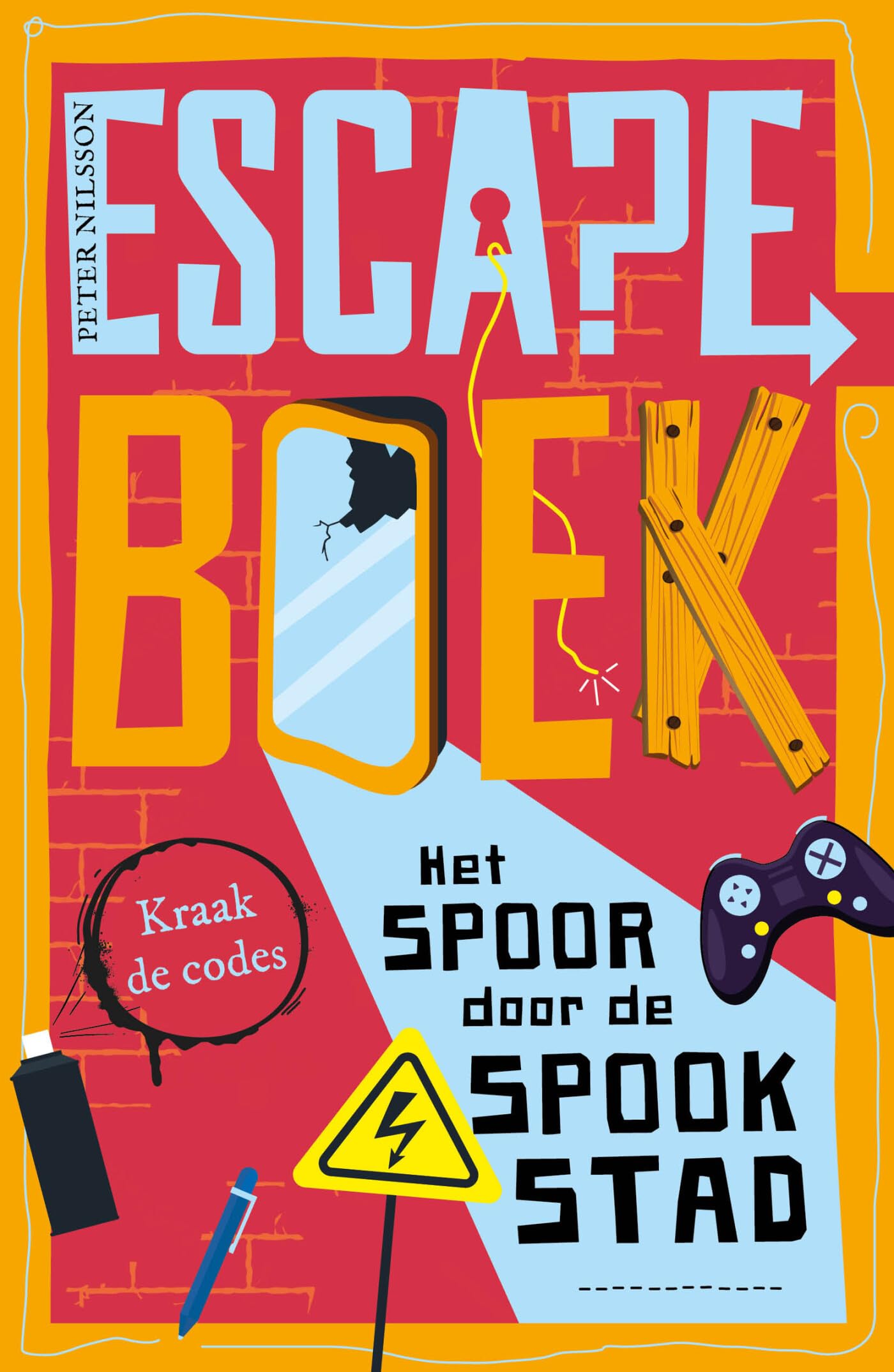 Het spoor door de spookstad: Kraak de codes en puzzel je door het verhaal (Escape boek) Manga
