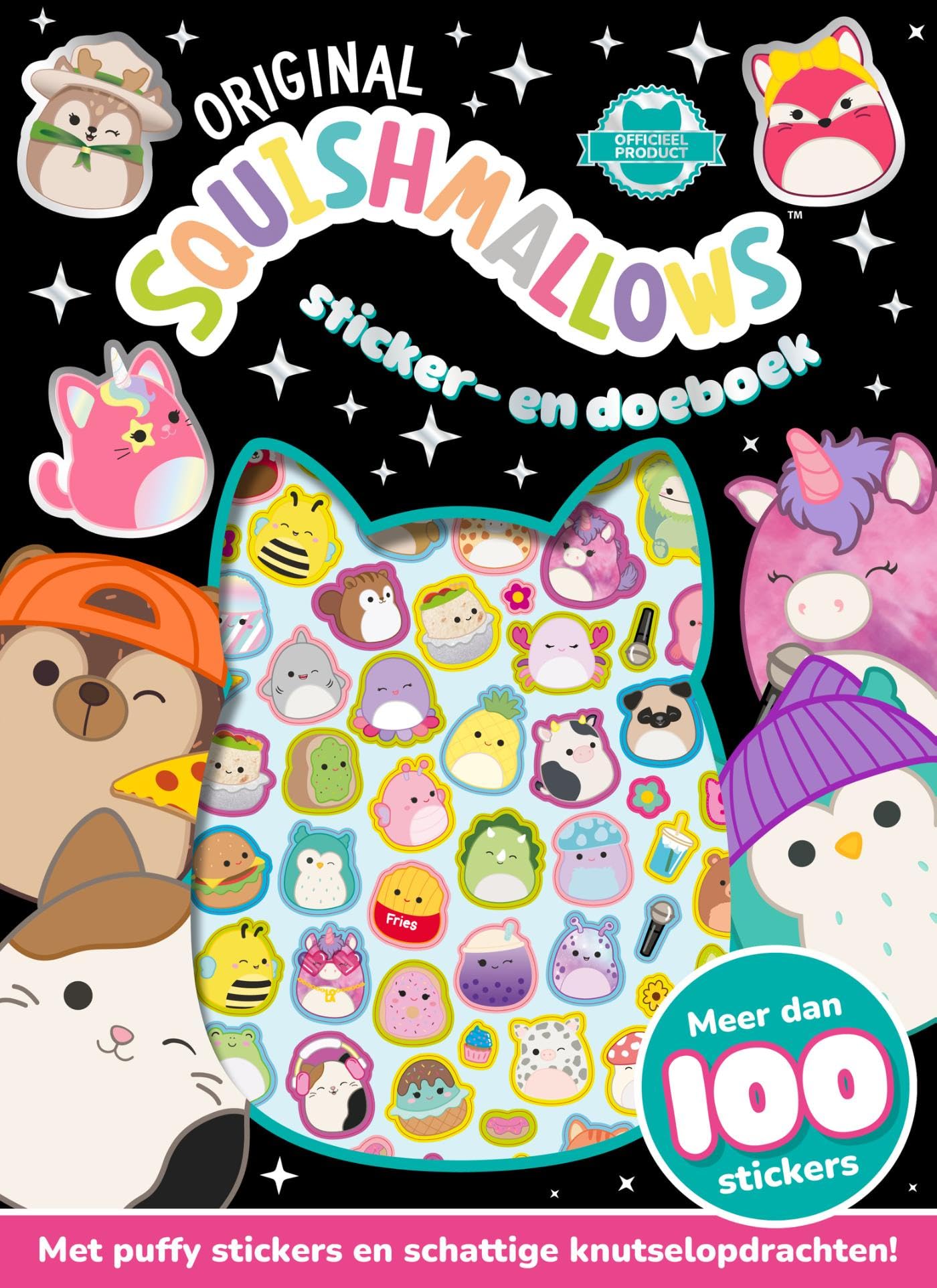 Original Squishmallows sticker- en doeboek: Met puffy stickers en schattige knutselopdrachten! (De Super Squishy Club) Tiptoi & Games